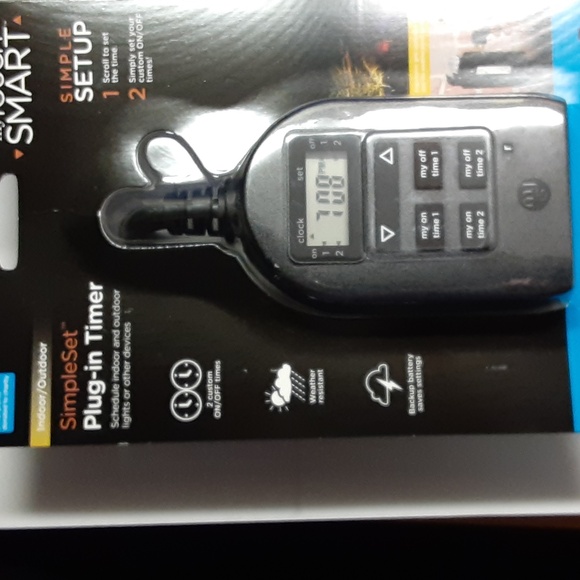 myTouchSmart Indoor/Outdoor Plug-In Digital Timer Black - Picture 1 of 8